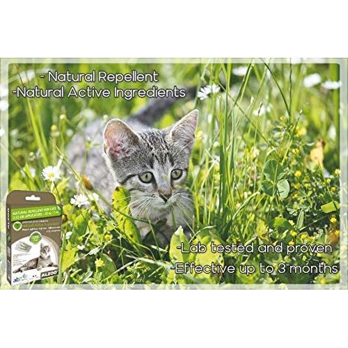 ALZOO Flea & Tick Repellent Squeeze-On for Cats - Pack of 3
