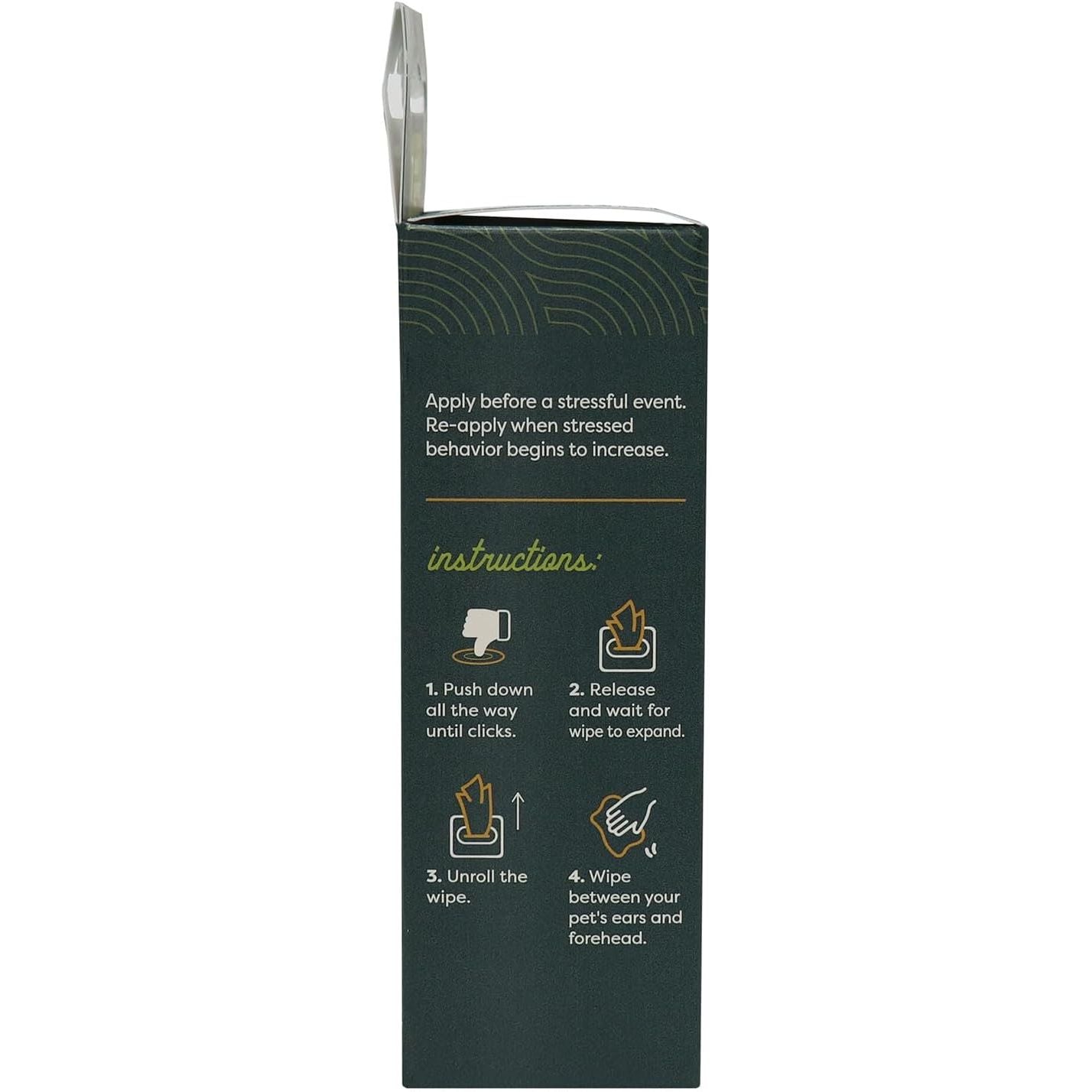 ALZOO On-the-Go Calming Wipes for Cats & Dogs with Pheromones