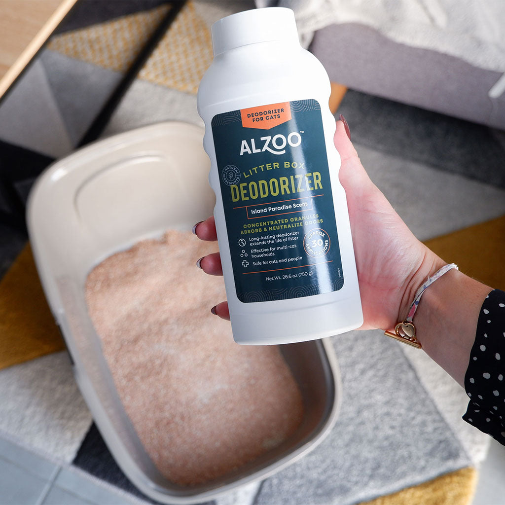 ALZOO Litter Box Deodorizer for Cats - Island Paradise 26oz.