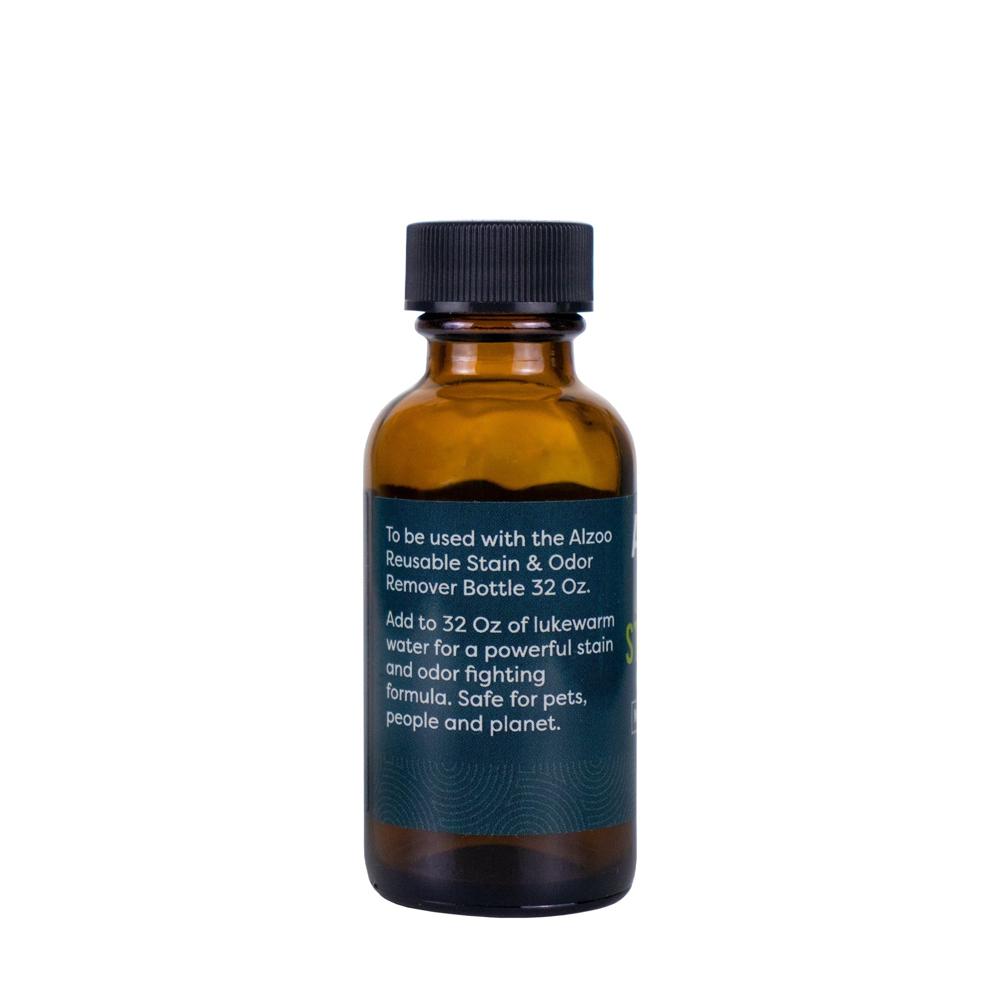 ALZOO Concentrated Enzyme-Based Sustainable Stain & Odor Remover Liquid Refill 1.1 oz