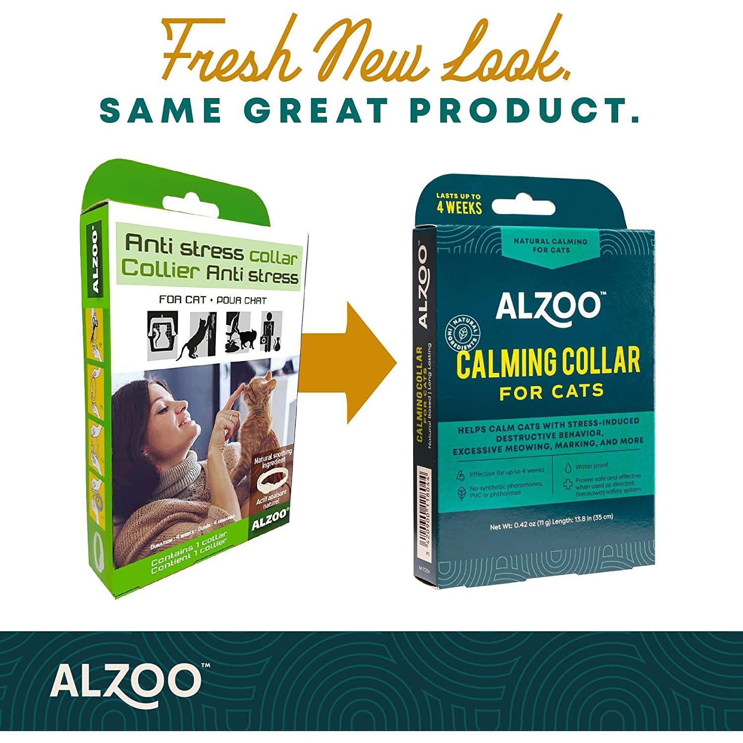 ALZOO All Natural Calming Collar for Cats