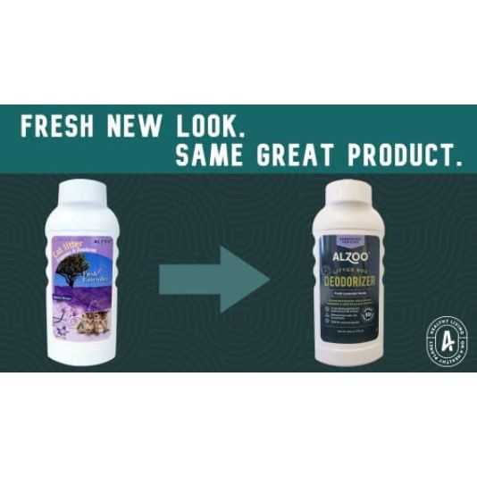 ALZOO Litter Box Deodorizer for Cats - Fresh Lavender 26oz.