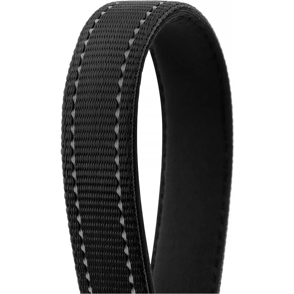 Drop Collar Reflective Nylon Leash with Sleek D-Ring for Accessories & Soft Padded Gel Handle for Comfort (Shorty)