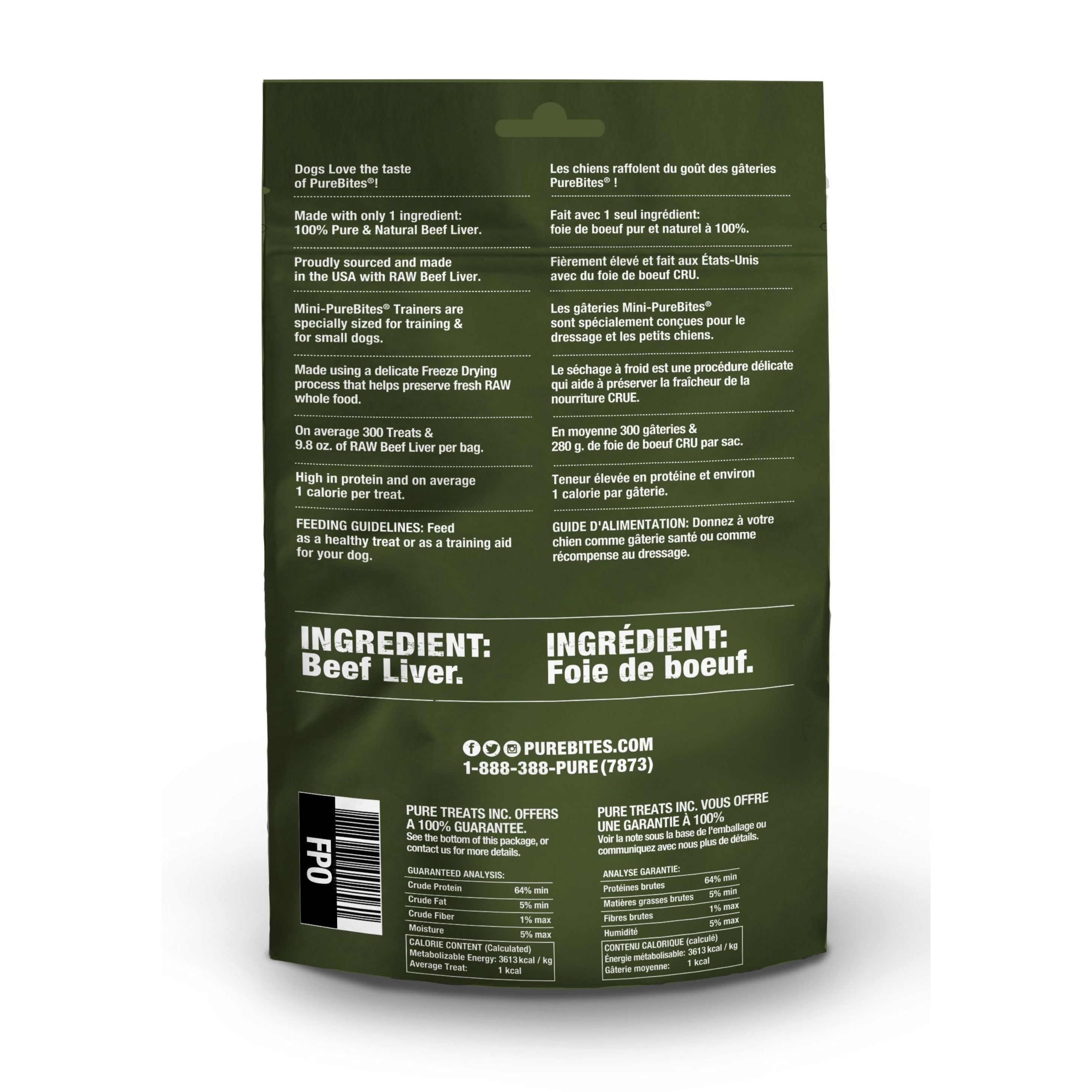 Mini PureBites Beef Liver Freeze Dried Dog Treats