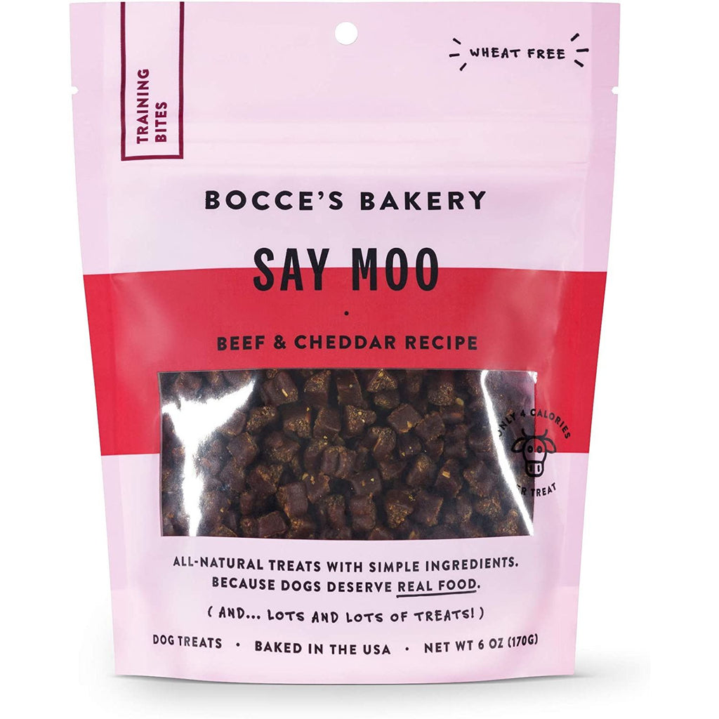 Bocce's Bakery Say Moo Beef & Cheddar Training Treats 6 oz