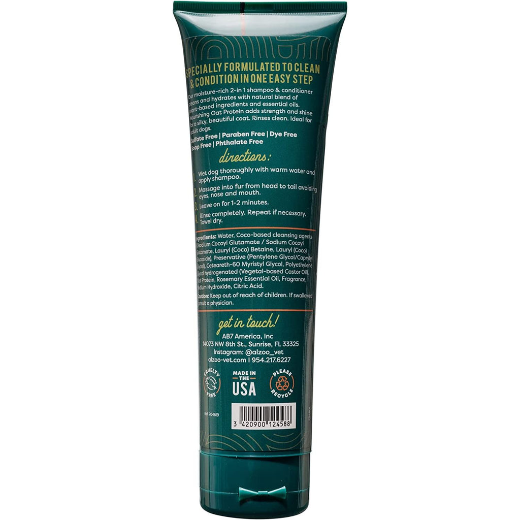 ALZOO 2-in-1 Shampoo with Conditioner for Dogs  8 oz.