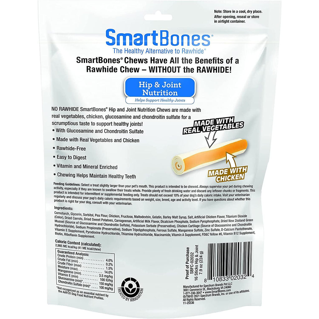 Smartbones Hip and Joint Solution Care Chews 16 sticks
