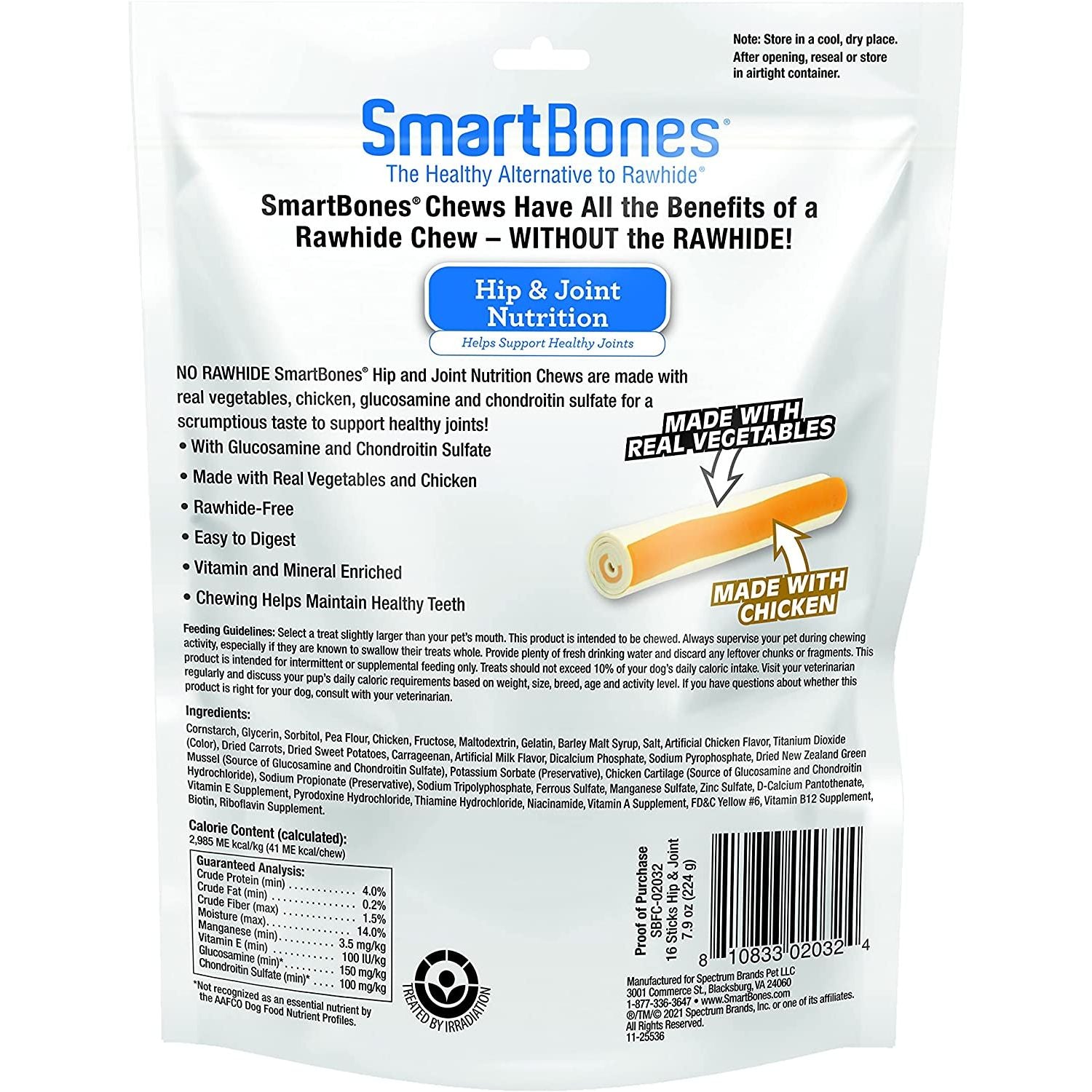 Smartbones Hip and Joint Solution Care Chews 16 sticks