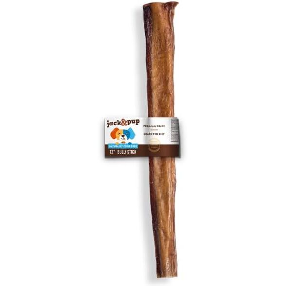 Jack & Pup Premium Grade Odor Free Bully Sticks Dog Treats 1 Count