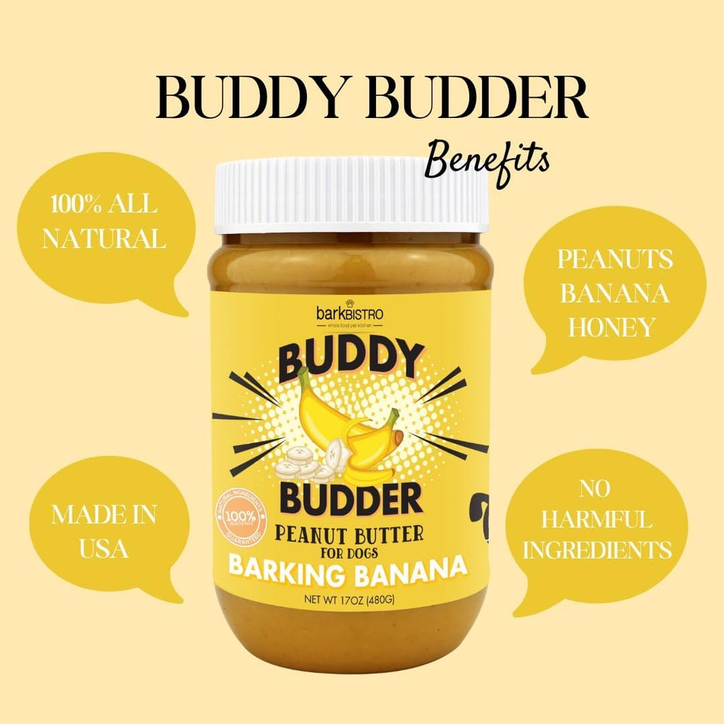 Bark Bistro Barking Banana Buddy Budder 17oz jar