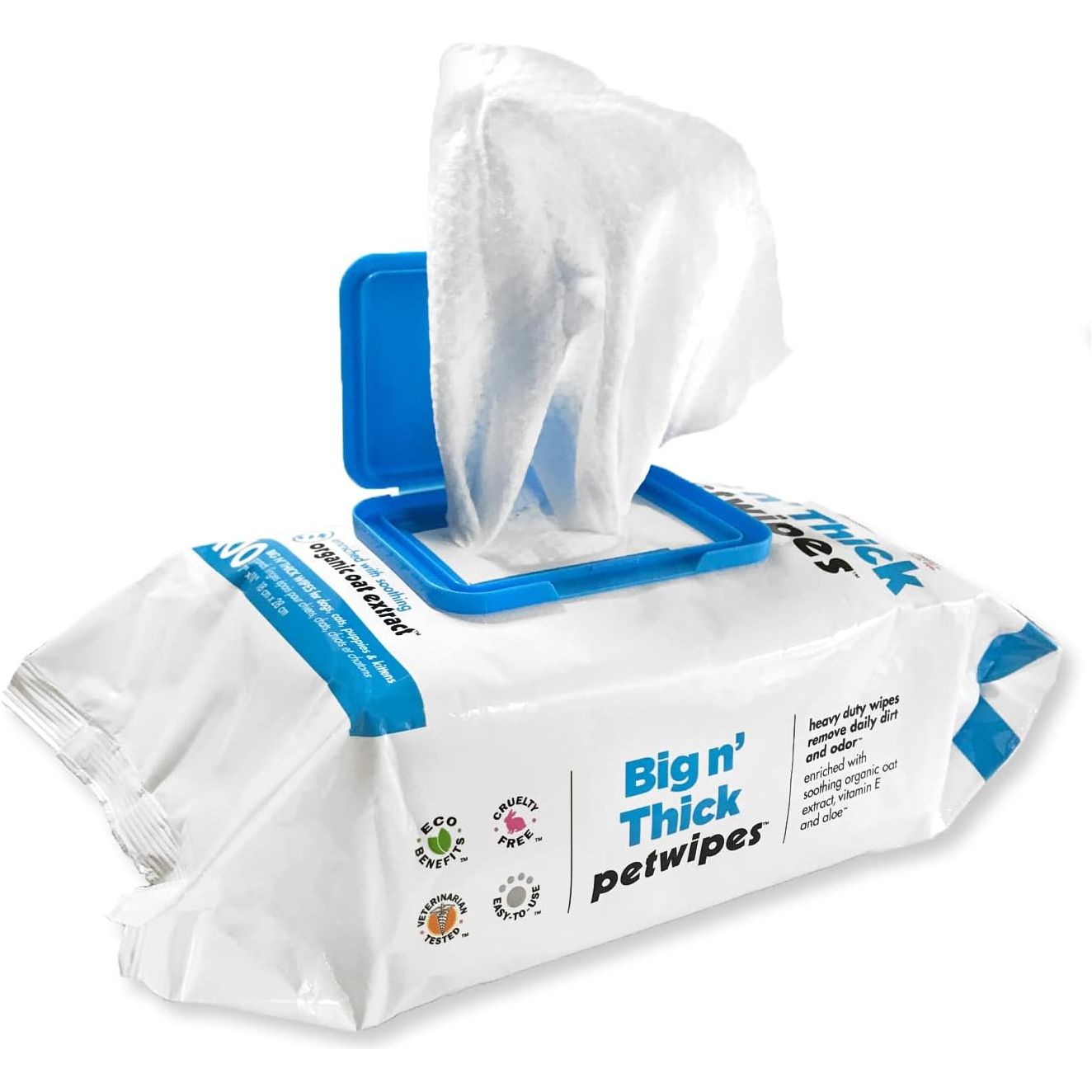 Petkin Big N' Thick Petwipes 100 ct