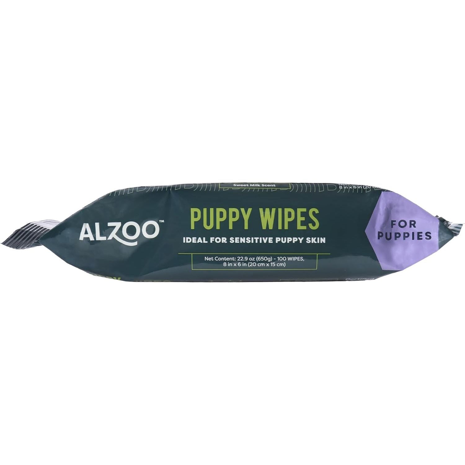 ALZOO Plant-Based Grooming Wipes for Puppies