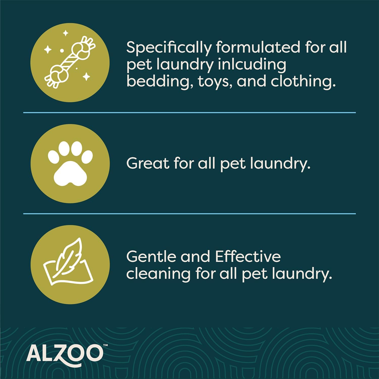 ALZOO Laundry Detergent Strips For Pet Laundry, 12 Sheets