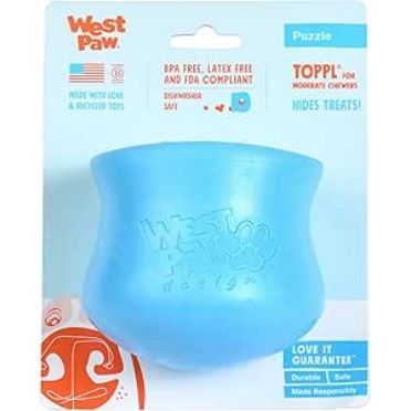West Paw Zogoflex Toppl Treat Dispensing Dog Toy Puzzle Large