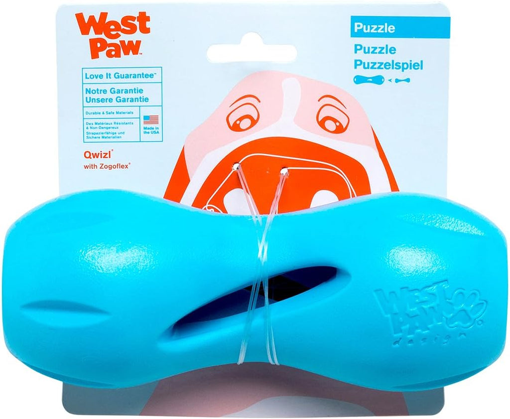 West Paw Zogoflex Qwizl Interactive Treat Dispensing Dog Toy, Large