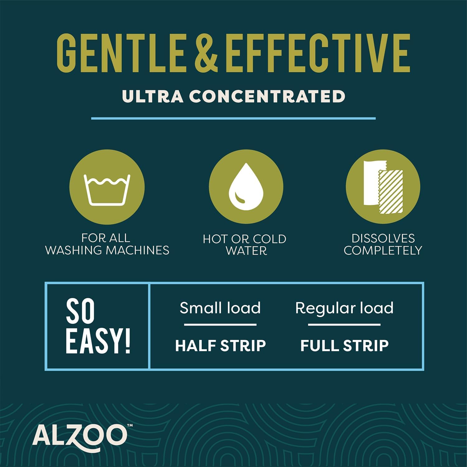 ALZOO Laundry Detergent Strips For Pet Laundry, 12 Sheets