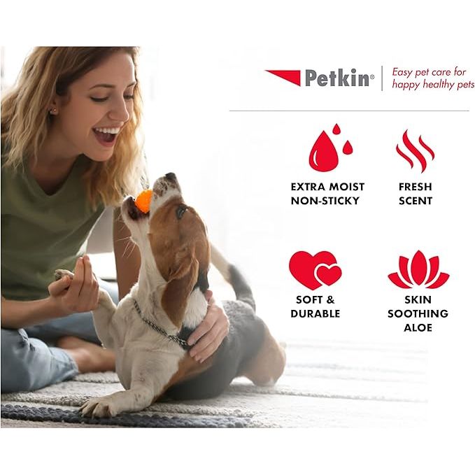 Petkin Germ Removal Travel Wipes 10 Pack