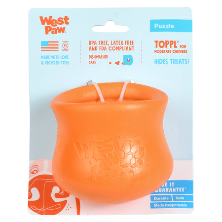 West Paw Zogoflex Toppl Treat Dispensing Dog Toy Puzzle Large