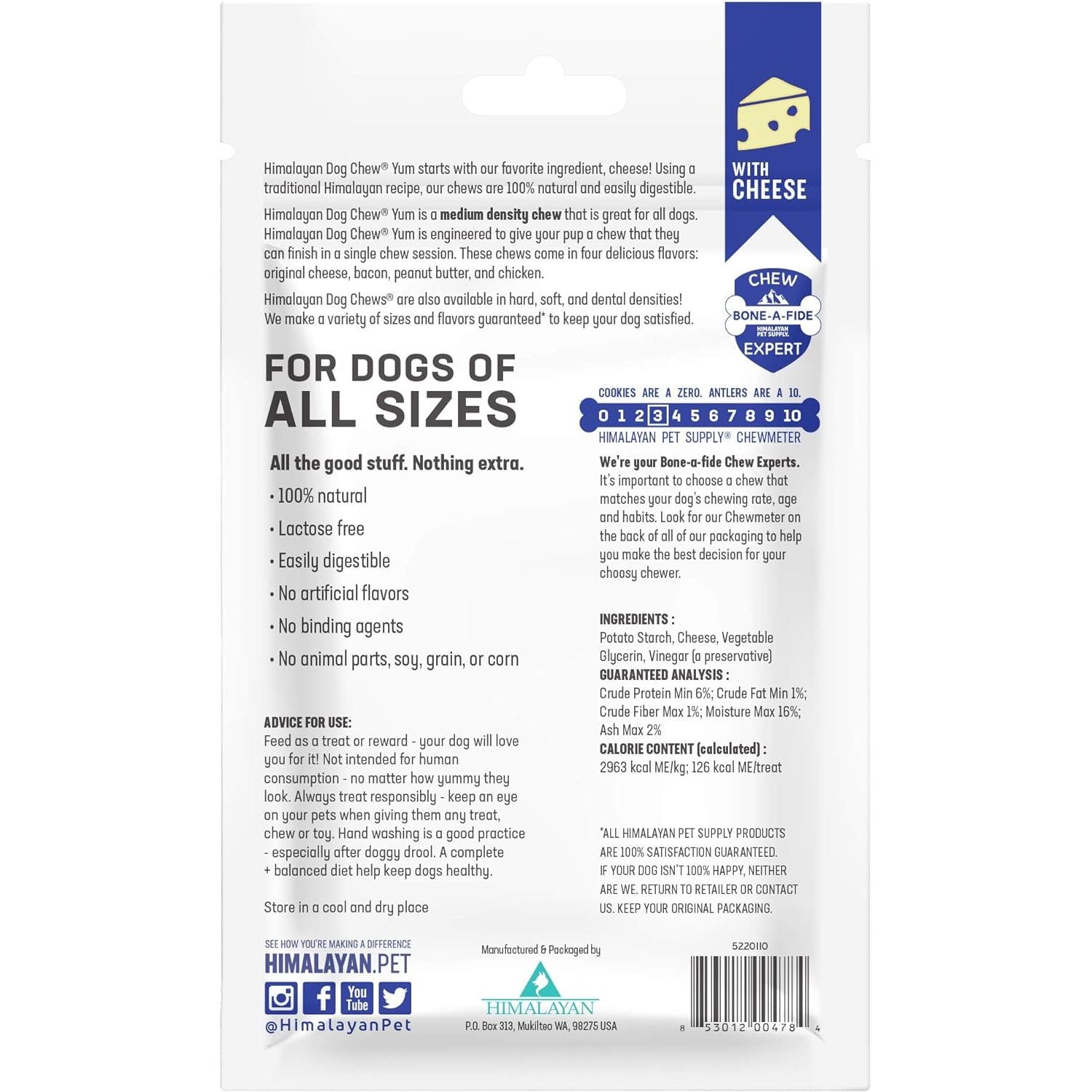 Hımalayan Dog Chew yakyYum Himalayan Cheese Treats