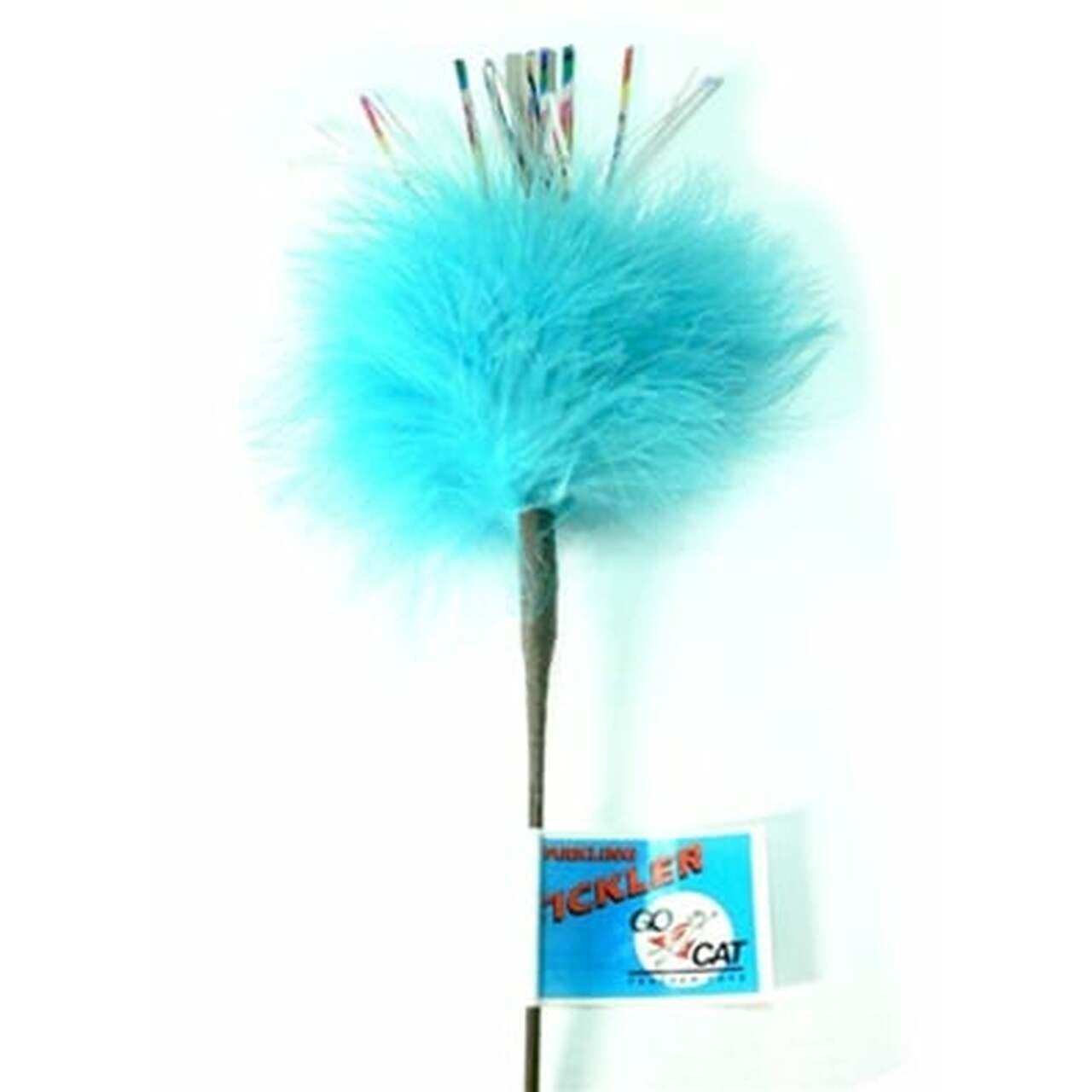 Go Cat 18" Sparkling Tickler Feather Wand Cat Toy