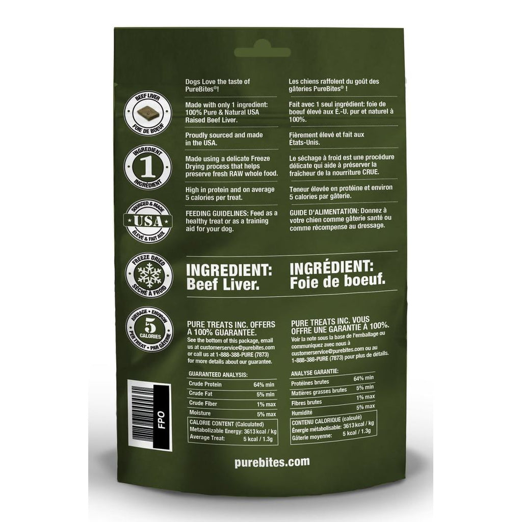 PureBites Beef Liver Freeze-Dried Dog Treats