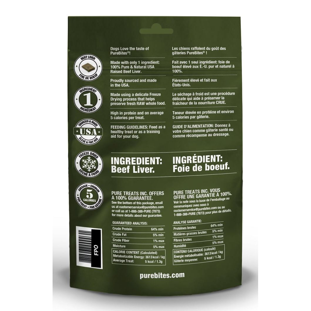 PureBites Beef Liver Freeze-Dried Dog Treats