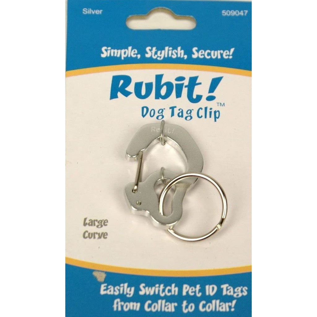 Rubit! Curve Shape Dog Tag Clip Large