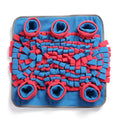 Dog using WOOZAPET Snuffle Mat to forage for treats - mental stimulation for puppies and adults