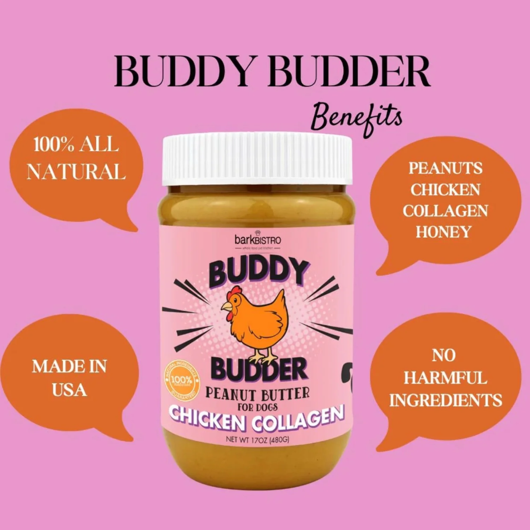 Bark Bistro Chicken Collagen Buddy Budder 17oz jar