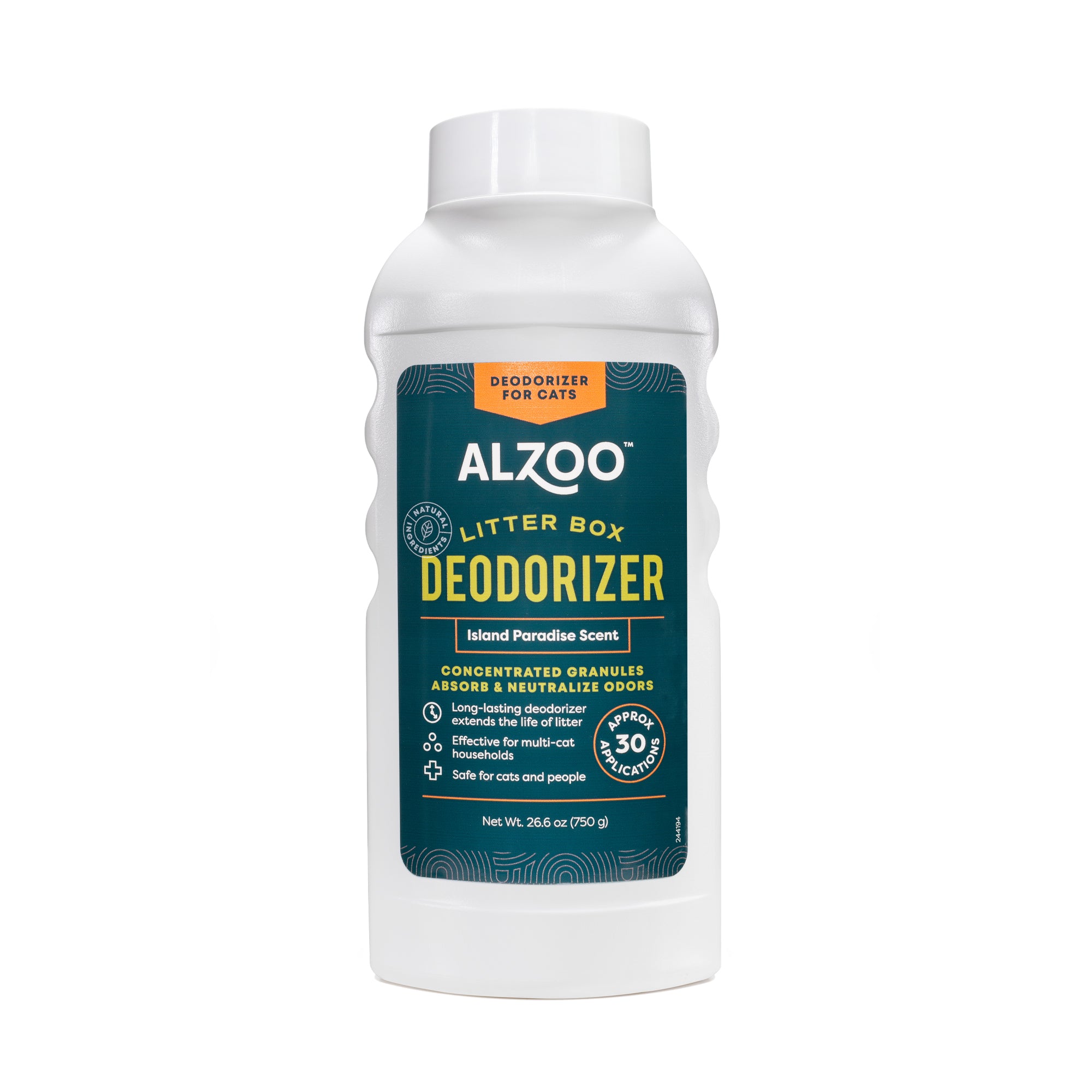 ALZOO Litter Box Deodorizer for Cats - Island Paradise 26oz.