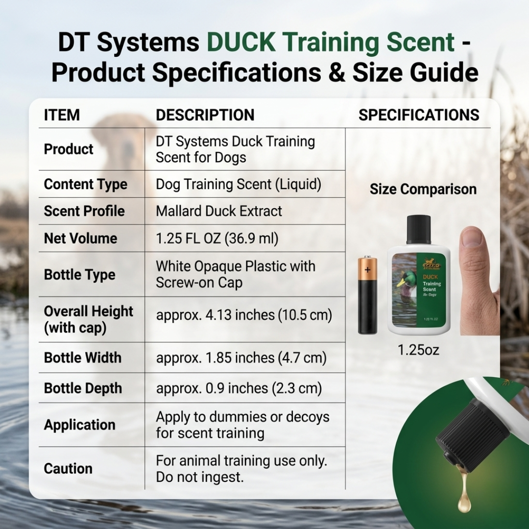 D.T. Systems Training Scent for Hunting Dogs — 1.25 oz