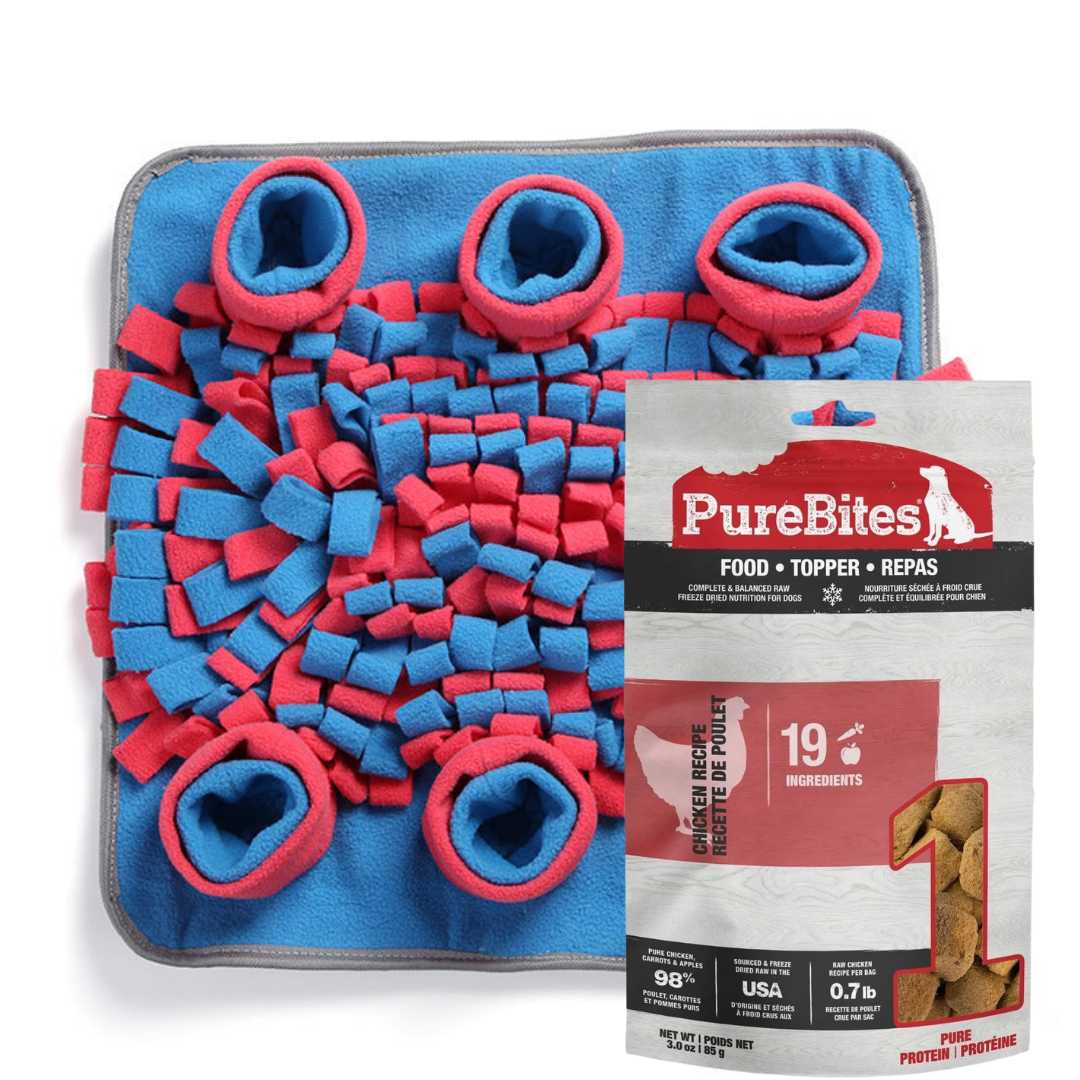 Snuffle Mat + PureBites Chicken Food Topper Bundle