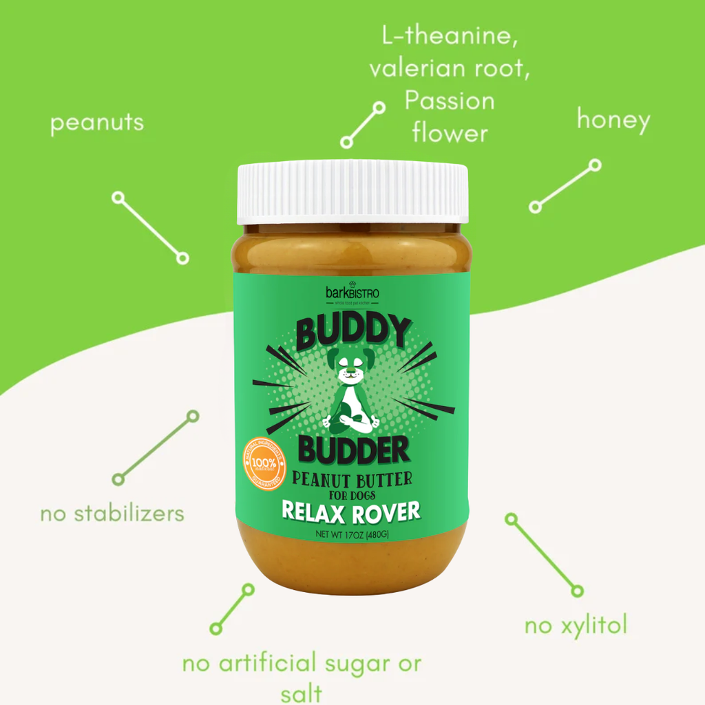 Bark Bistro Relax Rover Buddy Budder — Calming Dog Peanut Butter, 17 oz