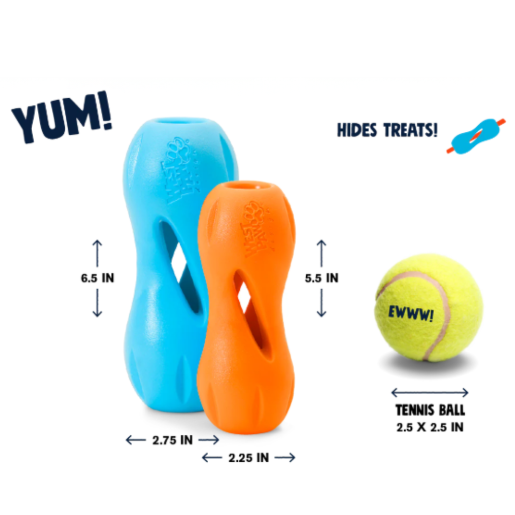 West Paw Zogoflex Qwizl Interactive Treat Dispensing Dog Toy, Small
