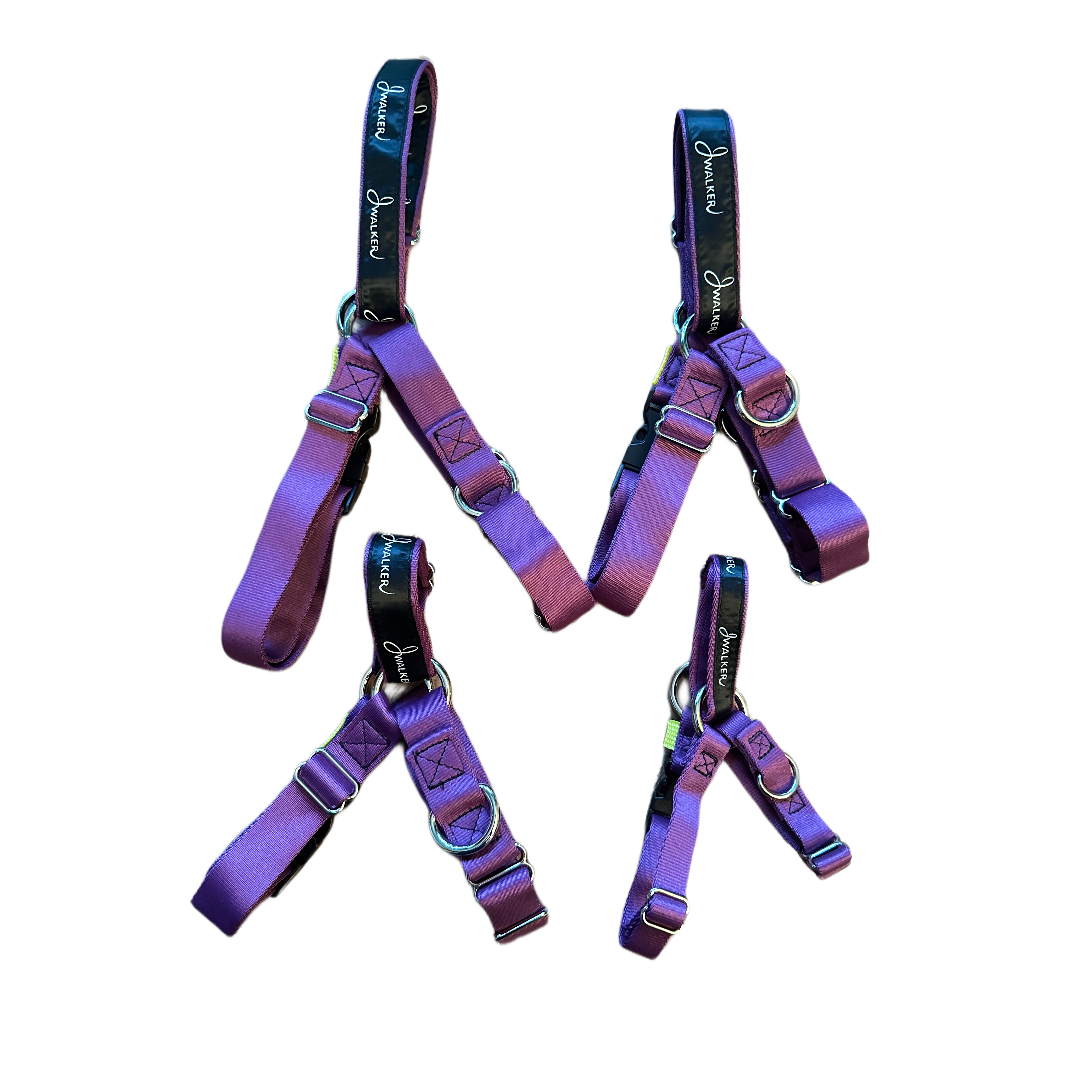 JWalker Side Attachment No-Pull Dog Harness, Eggplant