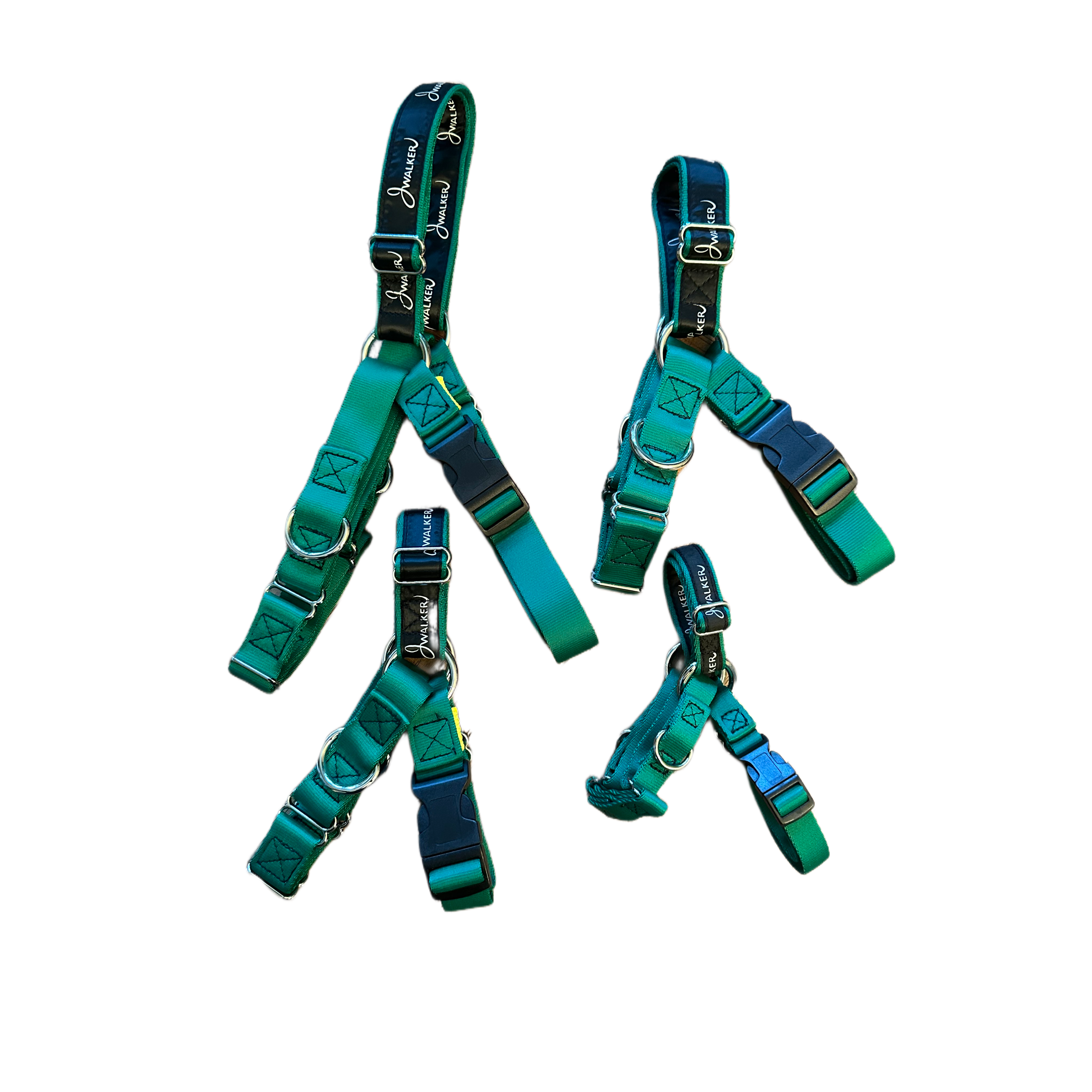 JWalker Side Attachment No-Pull Dog Harness, Emerald Green
