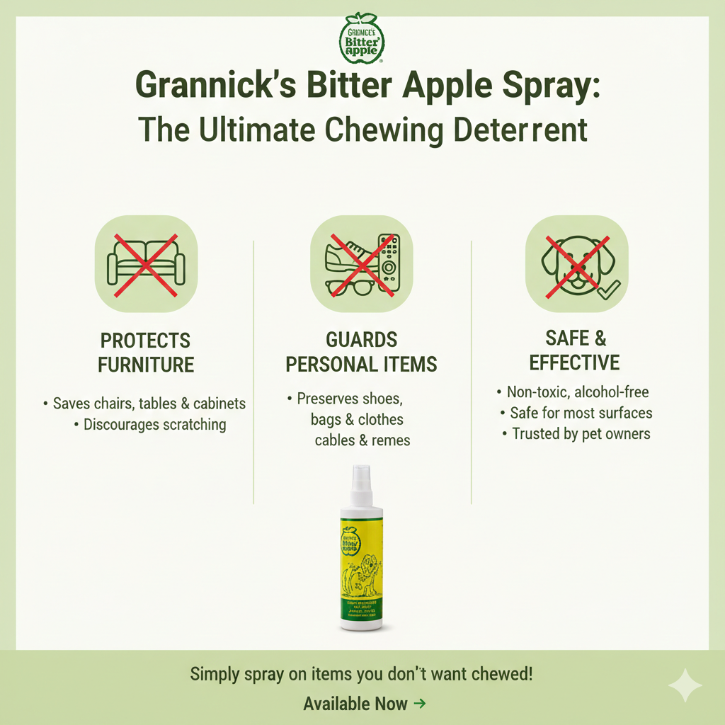 Grannick's Bitter Apple Taste Deterrent Spray for Dogs