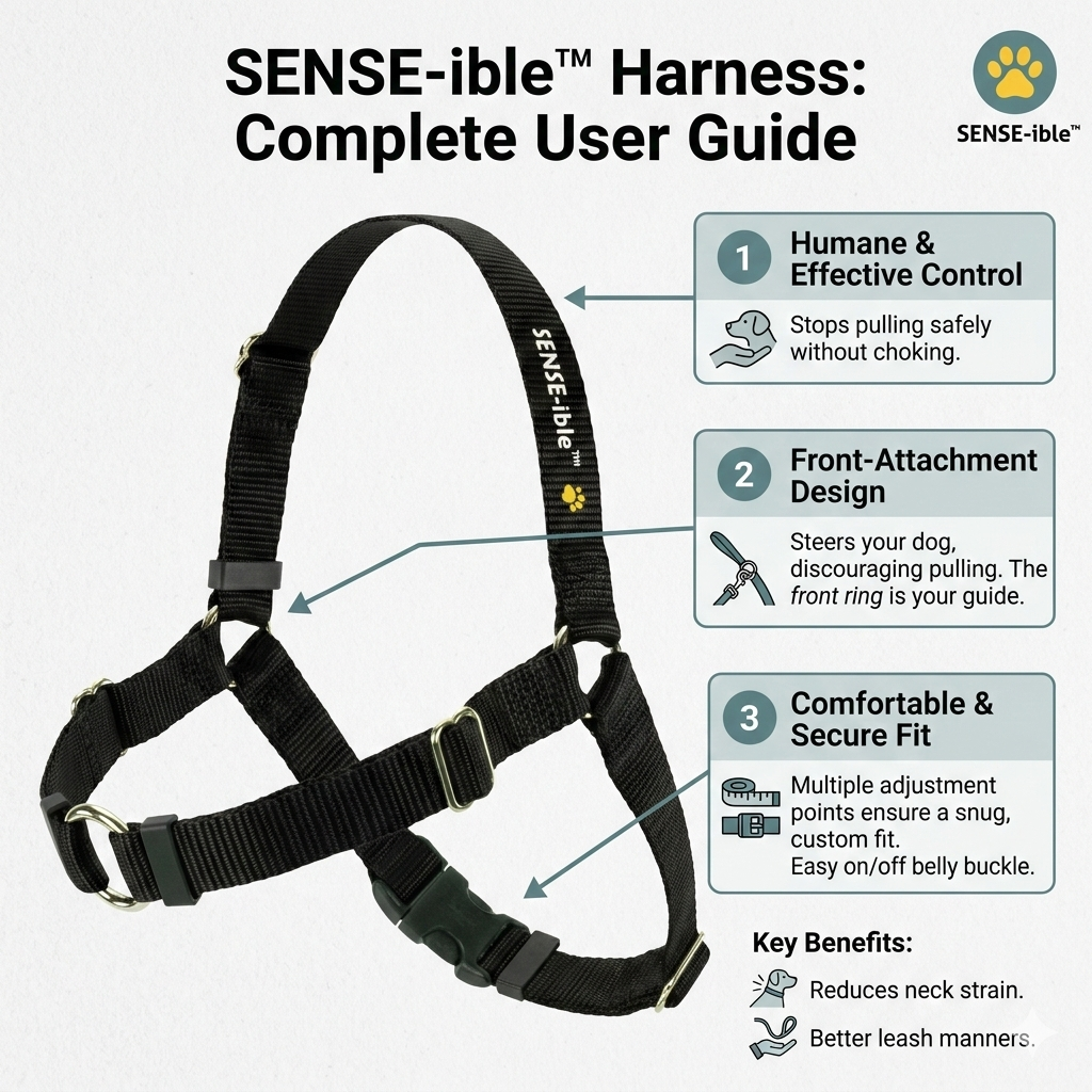 SENSE-ible No-Pull Dog Harness