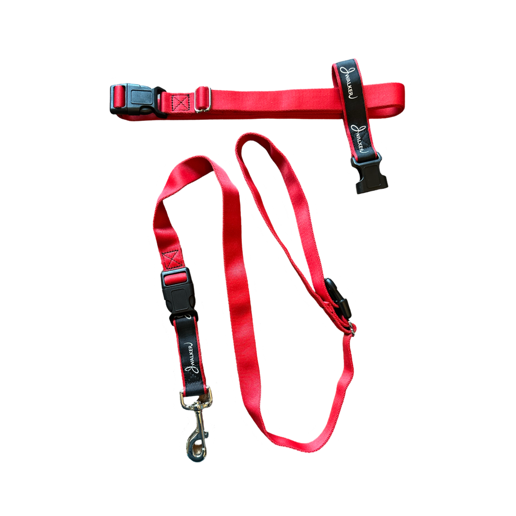 JWalker Dog 4-in-1 Hands-Free Walking Utility Dog Leash, Large
