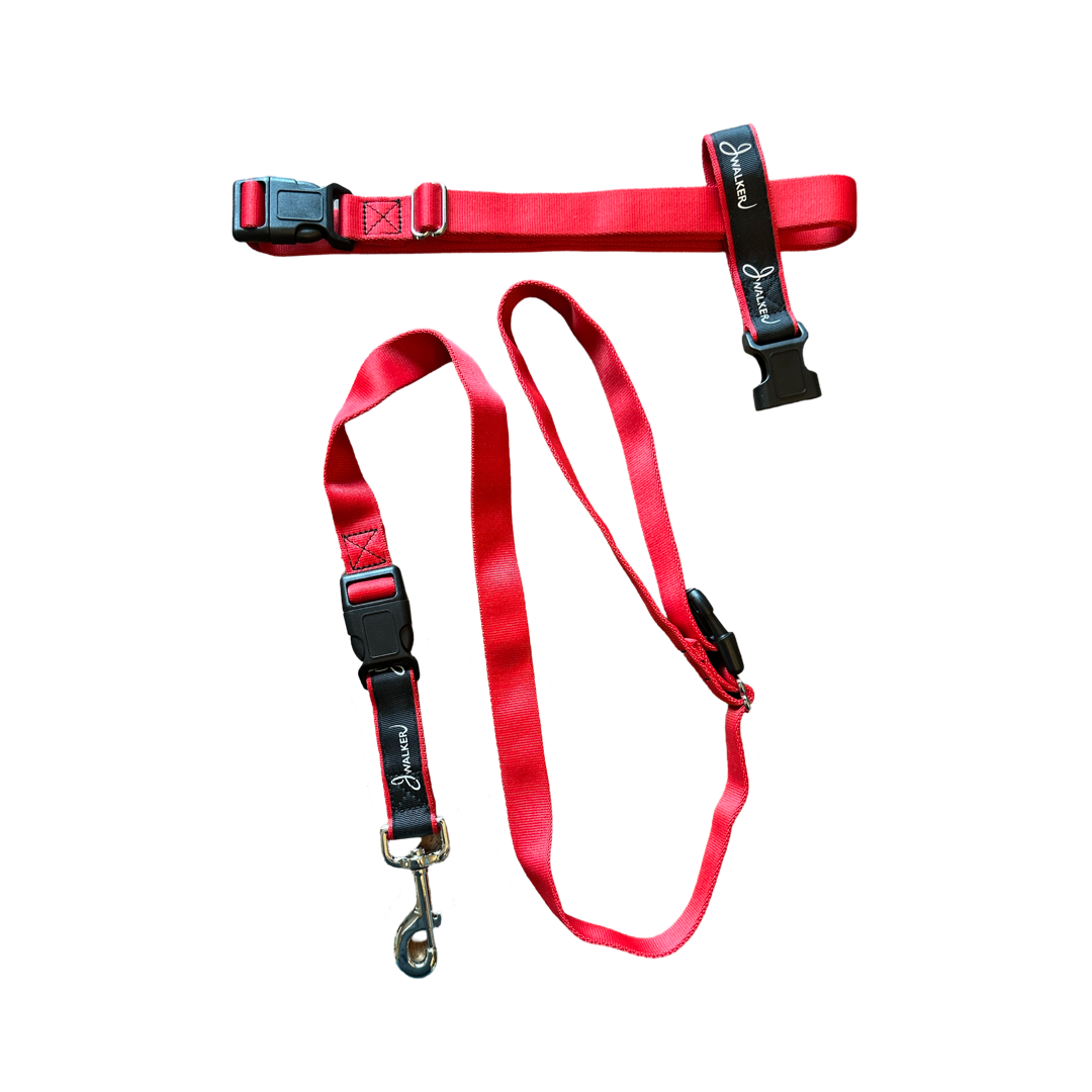 JWalker Dog 4-in-1 Hands-Free Walking Utility Dog Leash, Large