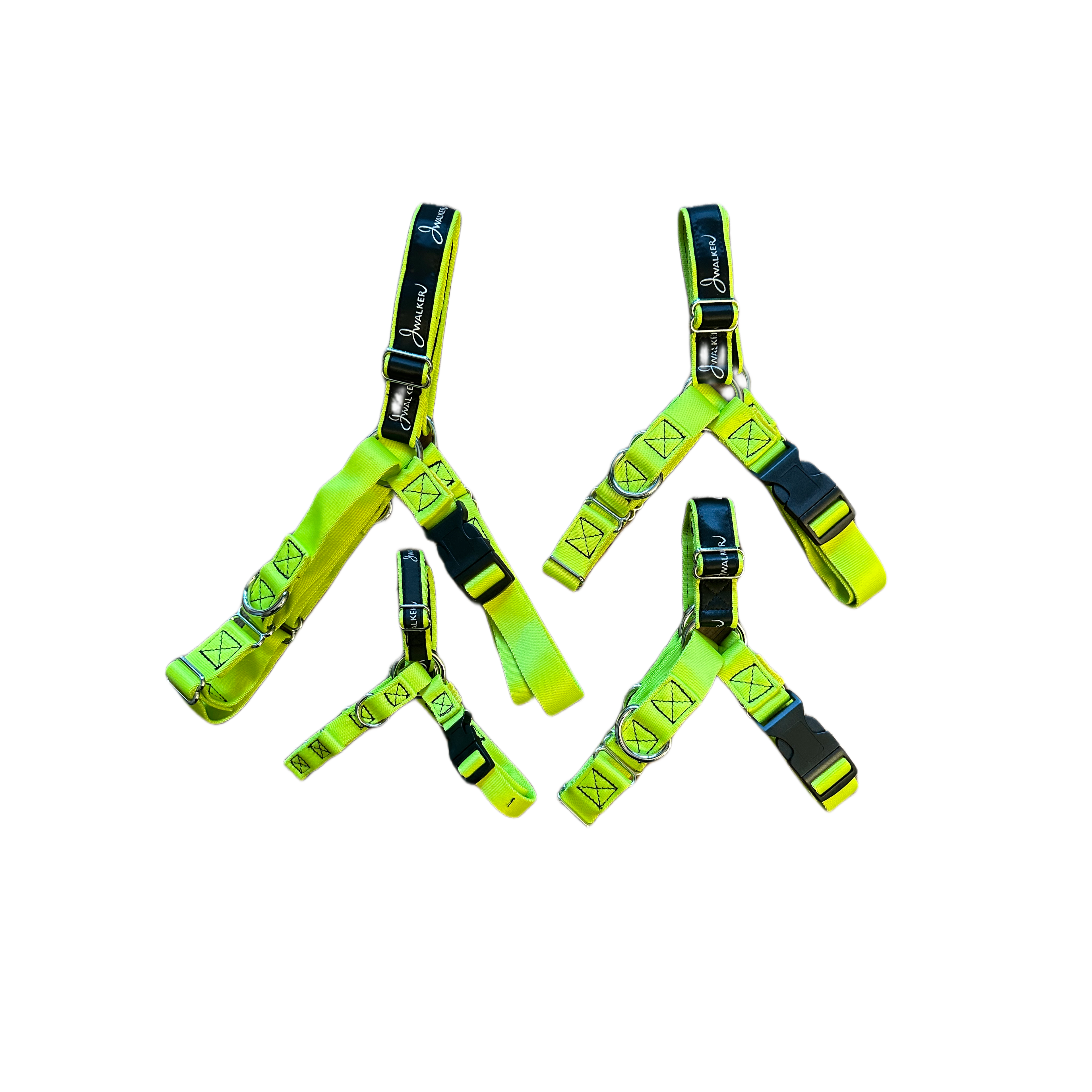 JWalker Side Attachment No-Pull Dog Harness, Lime Punch