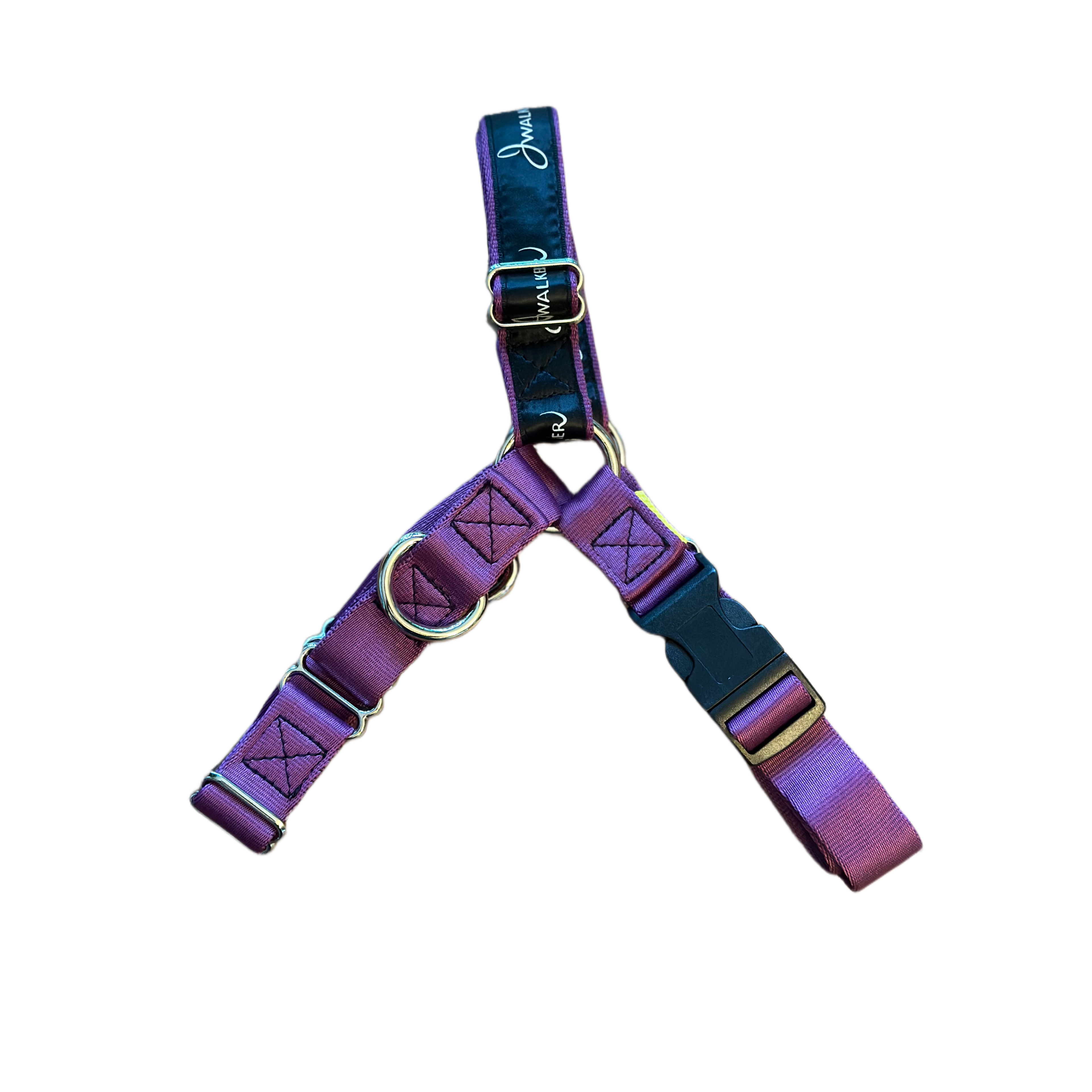 JWalker Side Attachment No-Pull Dog Harness, Eggplant