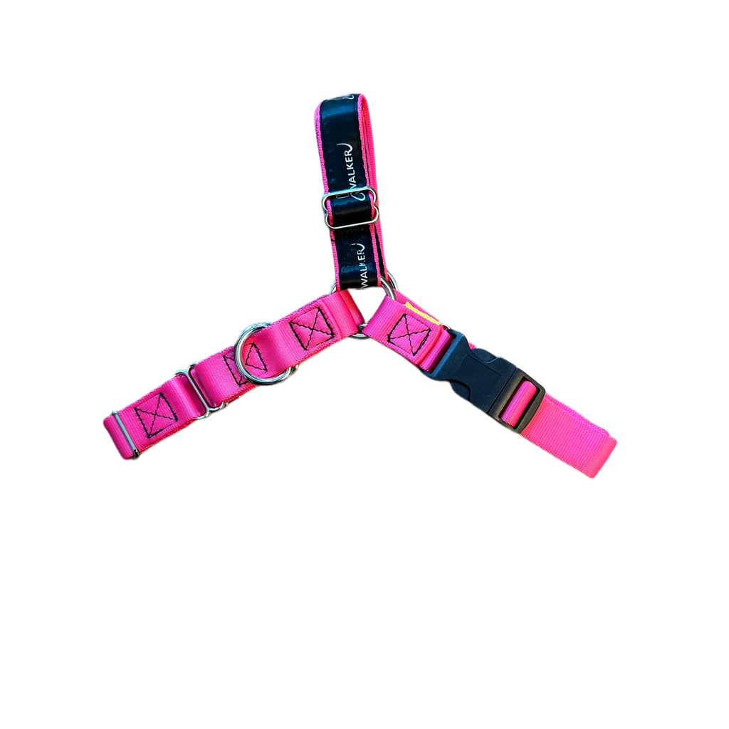 JWalker Side Attachment No-Pull Dog Harness, Raspberry