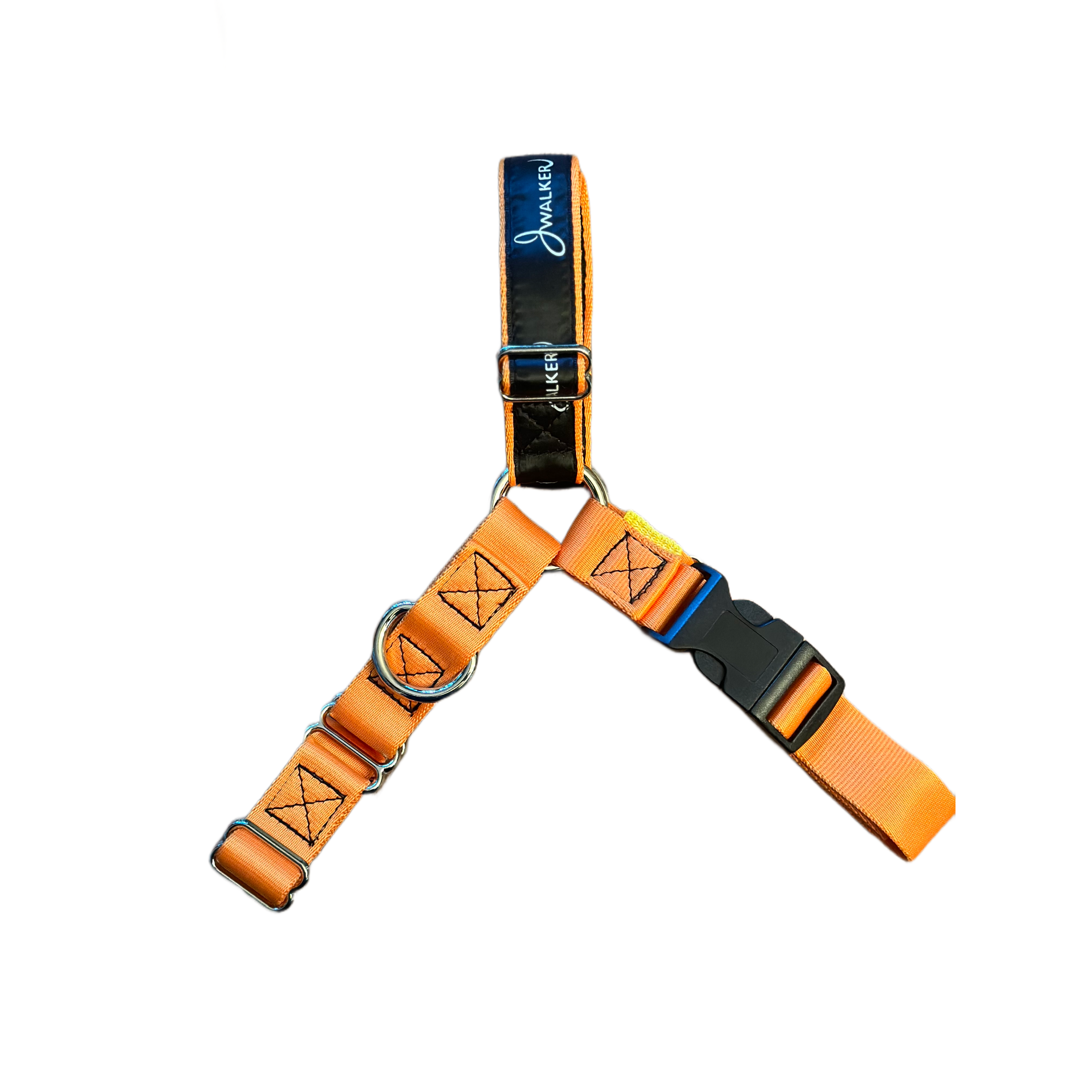 JWalker Side Attachment No-Pull Dog Harness, Tangerine Orange