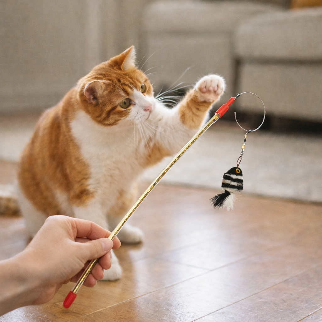 Go Cat Da Bird Cat Toy Refill Accessories, Da Zebra fish