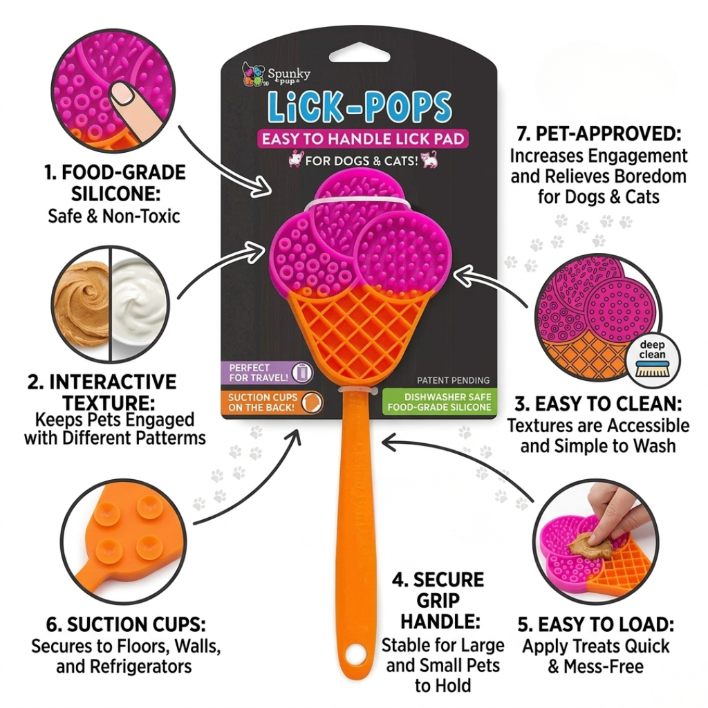 Spunky Pup Slow Feeder Lick Pops