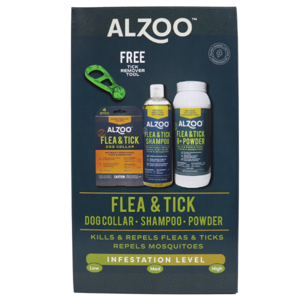 ALZOO Plant-based Flea & Tick Low to High Infestation Kit