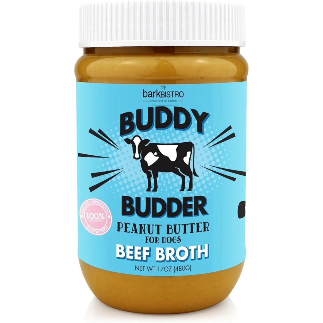 Bark Bistro Beef Broth Buddy Budder 17oz jar