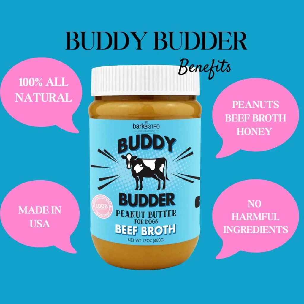 Bark Bistro Beef Broth Buddy Budder 17oz jar