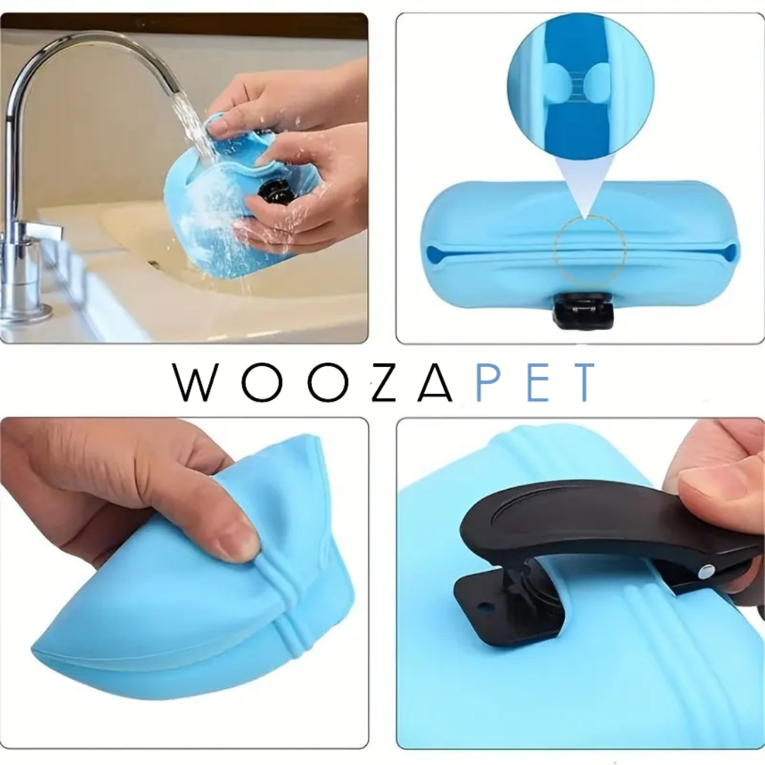 WOOZAPET Silicone Dog Trainer Treat Clip-On Pouch